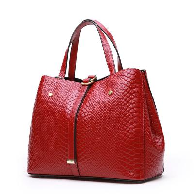 China High Quality Vintage Genuine Leather Satchel Snake Skin Designer Bags Main Material Women Handbags Famous Brands for sale