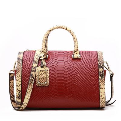 China 2019 High Quality New Type Genuine Leather Bag Custom Genuine Leather Bag Boston Bag Ladies Boston Bag Elegant Custom Satchel for sale