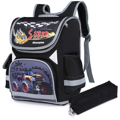 China Animine Waterproof Wholesale Cartoon Lovely Schoolbag Set Backpack Boy And Girl 3-6 Grade Cute Shoulder Bag School Bag for sale