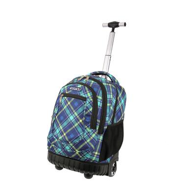 China 18in Backpack College Students Boys School Bag Teenage Girls Durable Travel Packing Outdoor Daypack With Wheels for sale