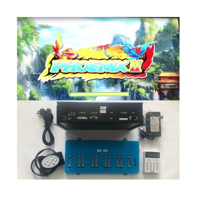 China New Arrival 3/4/6/8/10 Players Phoenix 2 Gaming Fishing Hunter Arcade Fish Shooting Game Board  Software Kits for sale