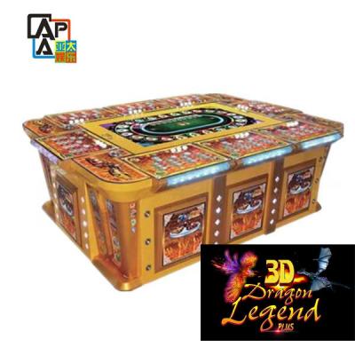 China Tabla de juego pesquera de la máquina de juego de la versión de Dragon Legend 3D la última con el rescate de fichas del boleto para el casino en venta