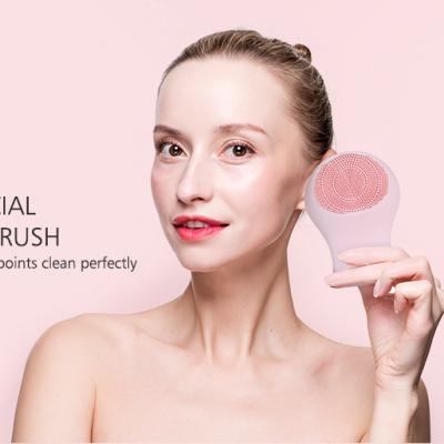 China Portable Private Label Facial Equip Mini Electric Silicone Facial Cleansing Brush 1595 for sale