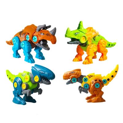 China Early Learning Educational Games DIY PULL BACK Collected Dinosaur Toys Set For Children 17*4*24 for sale