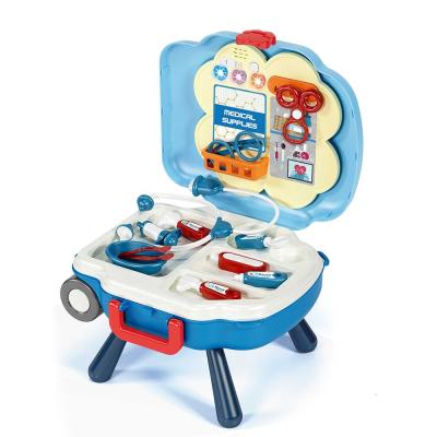 China Fashion Fun Plastic Children Draw Bar Box Toy Medical Play Doctor Set Pretend Doctor Kid Games Toys For Play for sale