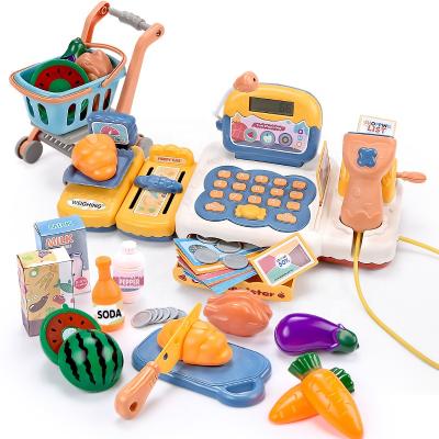 China New Educational Plastic Counter Toy Pretend Play Supermarket Cash Register For Kids QB016760 for sale