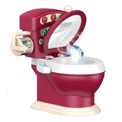 China New Music Electric Spray Toilet Other Home Appliances Pretend Play Toys For Children 25.5*23.5*33 for sale