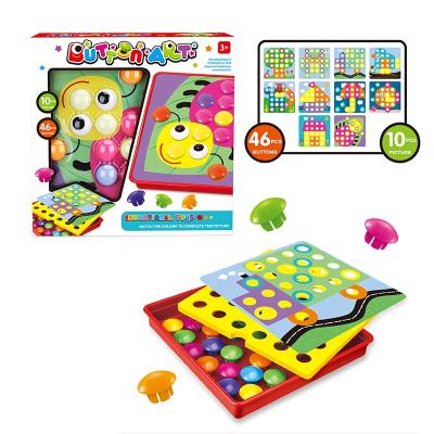 China DIY TOY Amazon Hot Selling Creative Button Puzzle With 10 Connections Toy For Kids Educational Pictures for sale