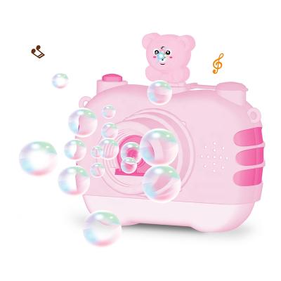 China Toy Summer Electric Cartoon Camera Bubble Machine Kids Shape Bubble Machine Toy For Children for sale