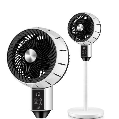 China Best Selling 360 Rotation Air Circulation Remote Control Desktop Dormitory Quiet Home Vertical Turbine Fan for sale