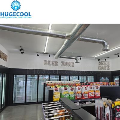 China Food Supermarket Display Cold Room CE Certified Sandwich Panel Walk In Cooler Freezer for sale