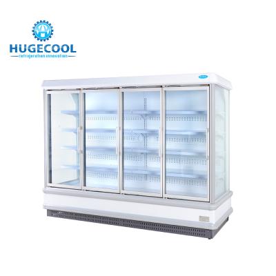 China El refrigerador comercial de encargo de la bebida, anuncio publicitario bebe el refrigerador con el regulador de Digitaces en venta