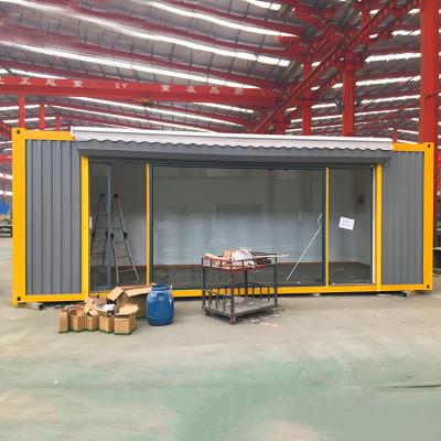 China SANGO Flat Pack Container House Custom Design Prefabricated Steel Sentry Box Guard House for sale