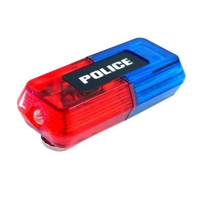 China Police Shoulder Light Fixing Mini LED Red Blue Security Traffic Shoulder Strobe Warning Flashing Light for sale