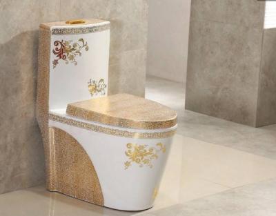 China WC Sanitary Ware Double-Flow One-Piece Toilet Siphonic Water Color Saving Toilet for sale