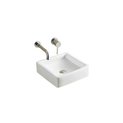 China Modern Countertop Lower Sink Basin Basin Simple Design Ceramic White Wash Basin 8178 for sale