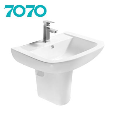 China Modern Bathroom Wall Hung Small Ceramic Hand Wash Basin For Project for sale