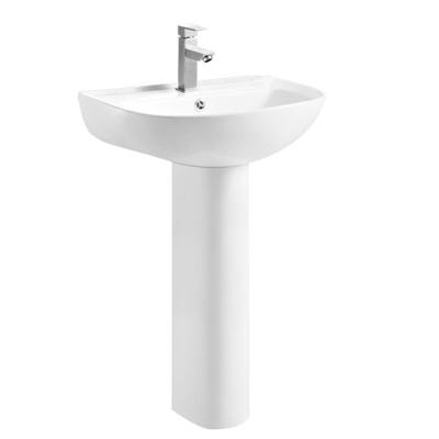 China China Modern Sanitary Ware Bathroom Ceramic Two Piece Round Pedestal Washbasin Sinks for sale