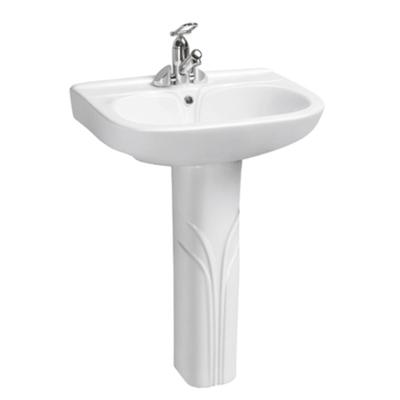 China Modern Unique Cheap Price Flower Products Bathroom Pedestal Wash Basin Ceramic Wash Sink for sale