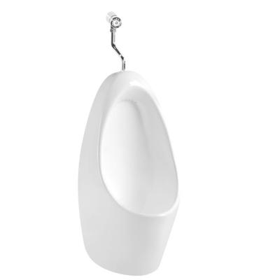 China Modern Bathroom Ceramic Male Use Urinal Bowl For Public Manual Flushing Wall-hung Urinal for sale