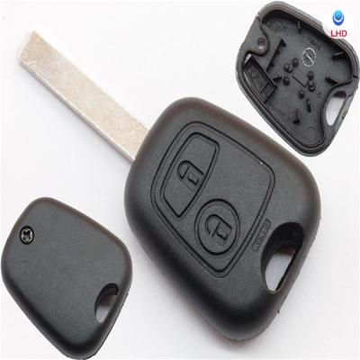 China Replace Remote Car Key Shell Case Fob For PEU 307 Car Key Shell VA2 Blade 2 Buttons Car Key Case Replacement for sale