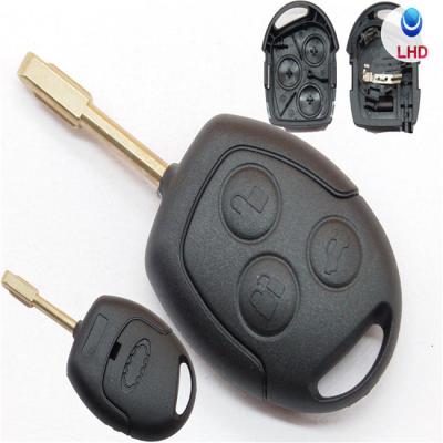 China Replace Uncut Remote Key Shell Case Fob Covers Car Key Case 3 Buttons Blade For Ford Focus Mondeo Festiva for sale