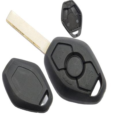 China Replace Car Key Case 3 Buttons HU92 Blade Car Key Case FOB Cover For BM E38 E39 E46 E60 E61 E63 E64 E81 Remote Key Shell for sale