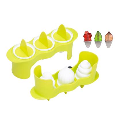 China Sustainable Silicone Ice Pop Mold Ice Cream Popsicle Maker Tray for sale