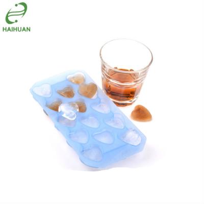 China Professional Manufacture Sustainable 100% Food Grade Silicone Ice Cream Hearts Form Ice Pop Molds for sale