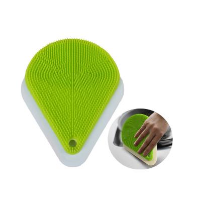 China Sustainable new multi-function silicone squeegee and scrubber brush for washing and cleaning for sale