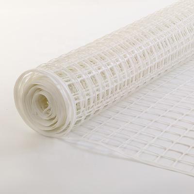 China Easily Assembled HDPE Square Mesh Fencing Plastic Garden Mesh Flexible White Plastic Netting for sale