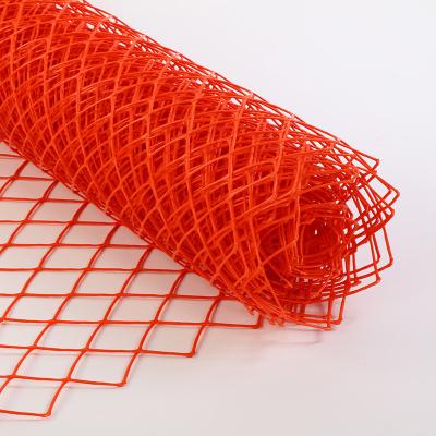 China Orange Heavy Duty 4FT*50FT Construction Site Diamond Barrier Construction Safety Fence Net One porternwt for sale