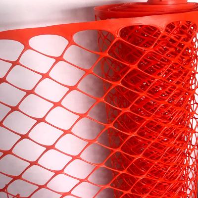 China Easy Installation HDPE Extruded Orange Plastic Fence Hexagonal Mesh For Crowd Control for sale