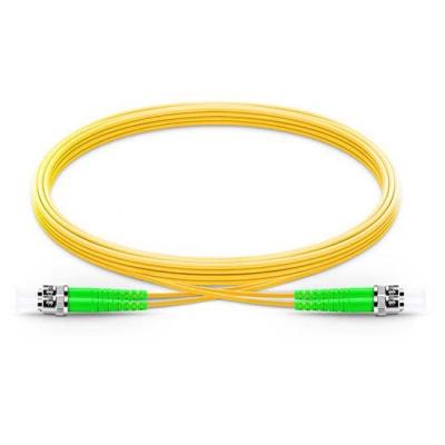 China Custom FTTH ST APC to ST APC Duplex 2.0mm 9/125 Single Mode Stainless Steel Fiber Indoor Rodent Armored Patch Cord for sale