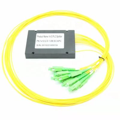 China Directly 1x4 1x8 1X16 1X32 FTTH Fiber Optic Splitter 1x4 1x8 1X16 1X32 SC APC Singlemode ABS BOX 2.0mm Fiber Optic Splitter FTTH from factory for sale