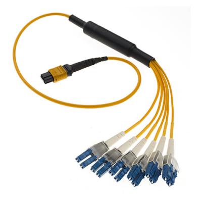 China FTTH MPO/MTP Solution LC/UPC SM 6C Fiber Optic Breakout MPO Patch Tie OEM Accept for sale