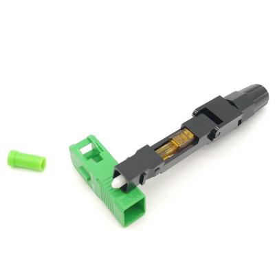 China FTTH/FTTB/FTTx/Data Center Recessed Fast Fast Cable Connector SC/FC/LC UPC APC Style Fiber Optic Hardware Splice Connector for sale