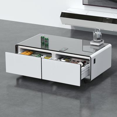 China TB135 Weiß Schwarz Farb Musik-Player Wireless Charge Büro Wohnung Home Bar Smart Coffee Table Kühlschrank zu verkaufen