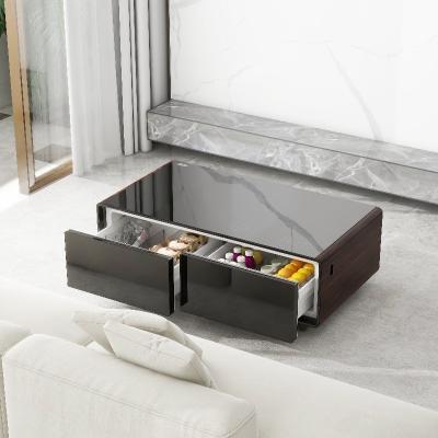 China Main Material Iron Glass Tempered Glass Coffee Table for Modern Living Room Furniture for sale