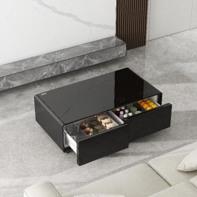 China Smart Living Table Luxe Koffietafel met muziekspeler en koelkast Te koop