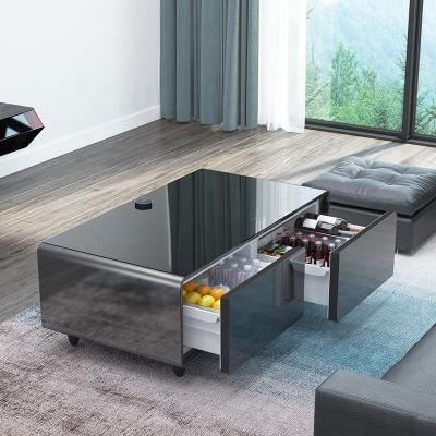 China Elegantes Möbelhaus Multifunktionaler Couchtisch mit Smart Furniture Kühlschrank zu verkaufen