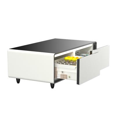 China Smart Refrigerator Wooden Modern Top Coffee Table for Customized Living House Furniture for sale