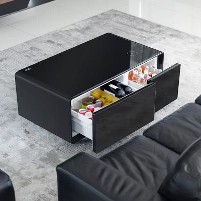 China Smart Coffee Table Fridge Speaker Cooler Table 2024 The Ultimate Home Fridge Appliance for sale