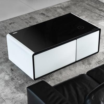 China Drahtlose Ladung und Kühlschrank Moderne Smart Coffee Table für Wohnzimmermöbel zu verkaufen