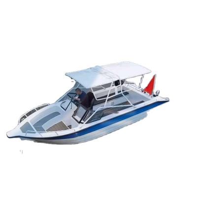 China 2022 Hot Sale Relaxing Aluminum Boat Entertainment Speedboat Fishing Boat for sale