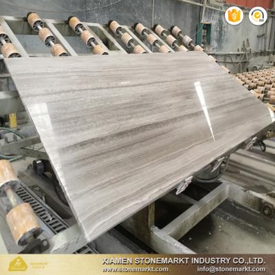 China Construction StoneMarkt Polished Chinese Wooden Marble White Wood Marble For Hotel Flooring for sale