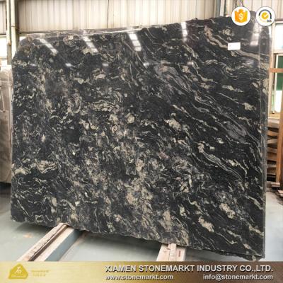 China StoneMarkt Natural Material Black Titanium Granite Slabs For Kitchen Countertops for sale