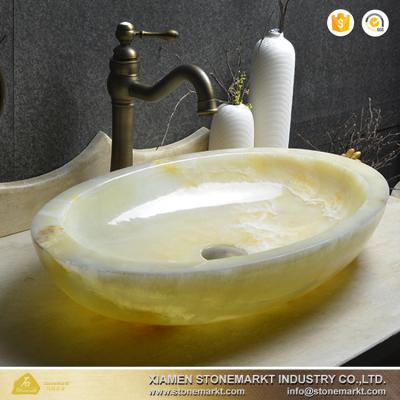 China Easy Clean White Onyx Dip For Bathroom for sale