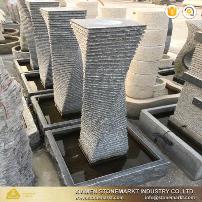 China StoneMarkt S-008 modern outdoor stone water fountain for home garden or plaza for sale