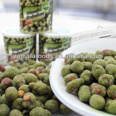 China Natural Wasabi Flavors Peanuts Coated Tin Packed for sale